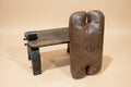 Tabouret chameau en cuir