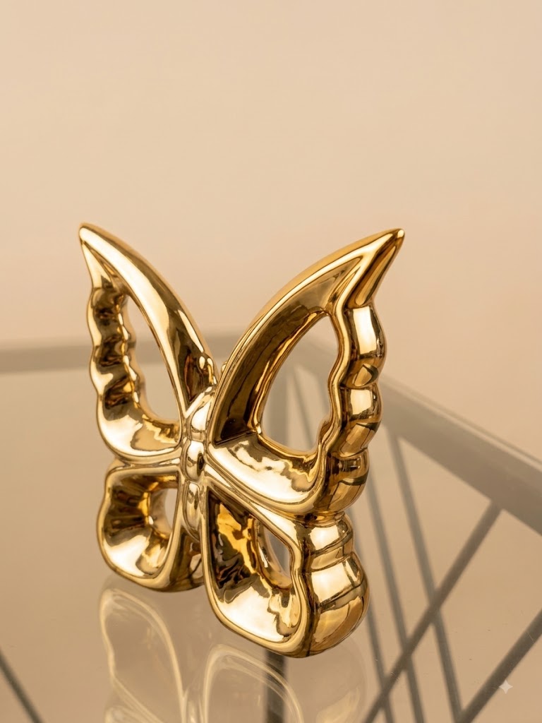 Papillon Doré Décoratif